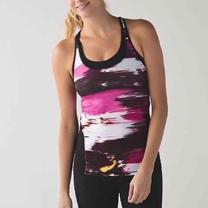 Lululemon tie dye mesh racerback Workout Tank Top
